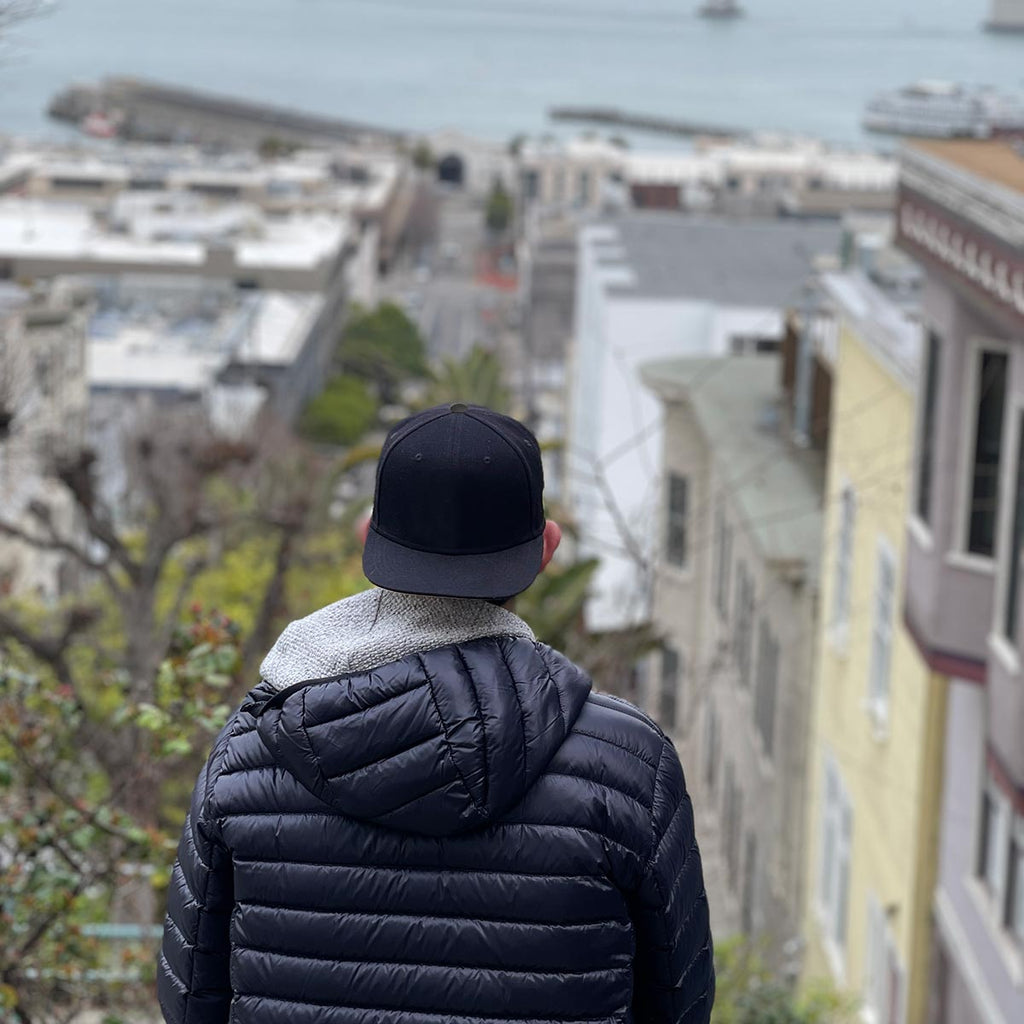 Blank Snapback XXL - Black